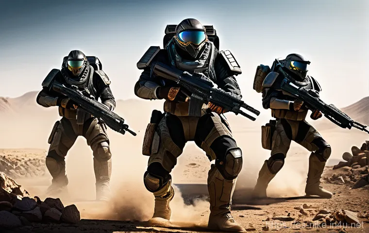 승리의여신 니케 전투 중 이동 속도 상향 - **Dynamic Evasion in Combat**
    "A highly agile Nikke character in a dynamic, mid-action pose, gra...