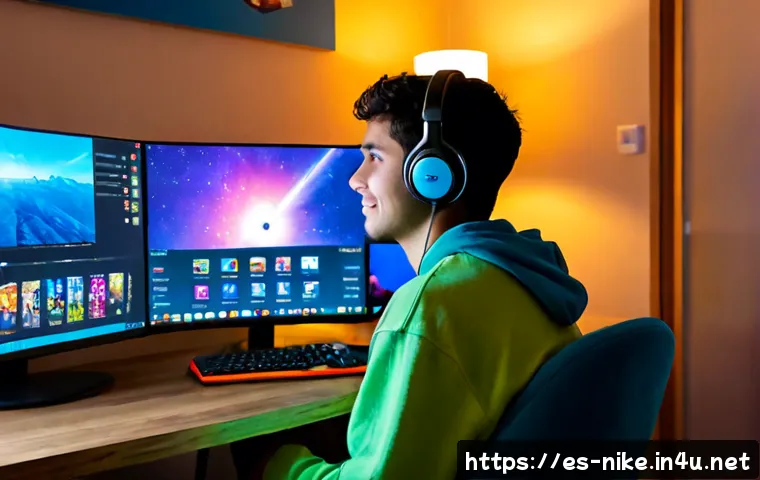 승리의여신 니케 온라인 팬미팅 후기 - Photorealistic young adult Spanish gaming fan attending an online futuristic anime game fan meeting ...